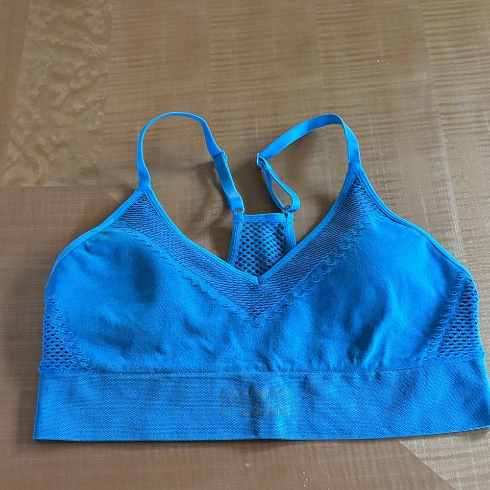 PINK Victoria's Secret Vibrant Blue Sports Bra